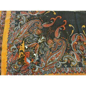 Brown & tan Multicolored Artesian Design Scarf Mulmangcho 44" x 45"